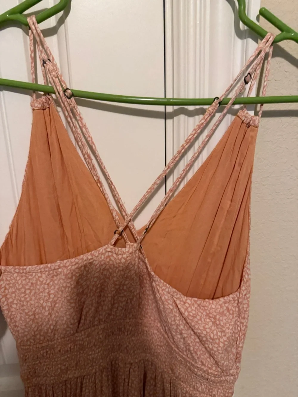 Abercrombie & Fitch Peach Floral Maxi Dress